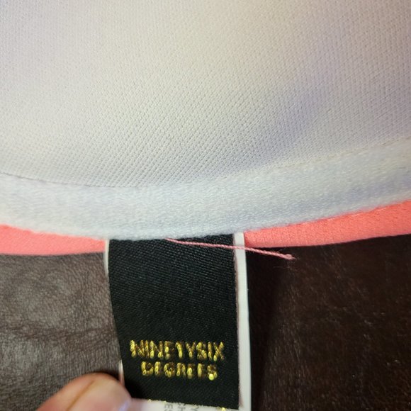 NWT Ninety Six Degrees push up bikini top in flamingo coral pink size XL - Picture 5 of 16